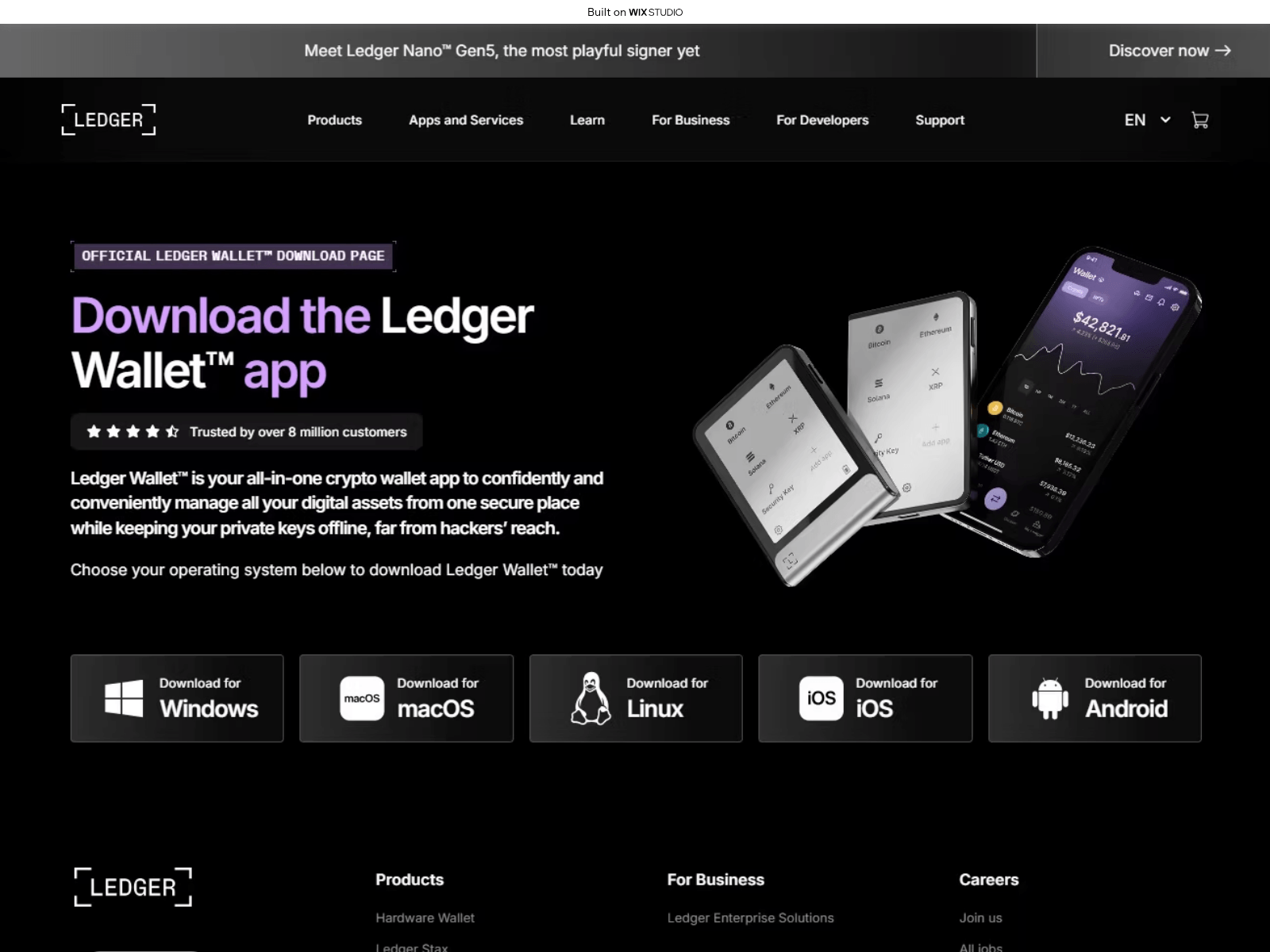 Screenshot of get-desktopstart.wixstudio.com