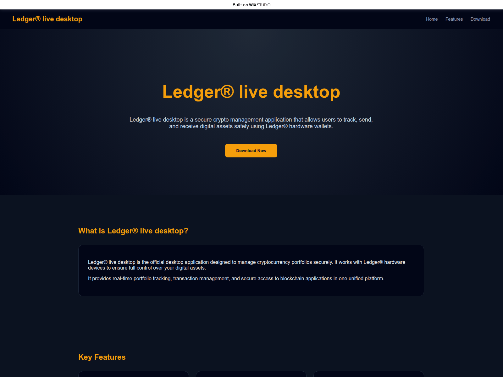 Screenshot of close-desktop.wixstudio.com