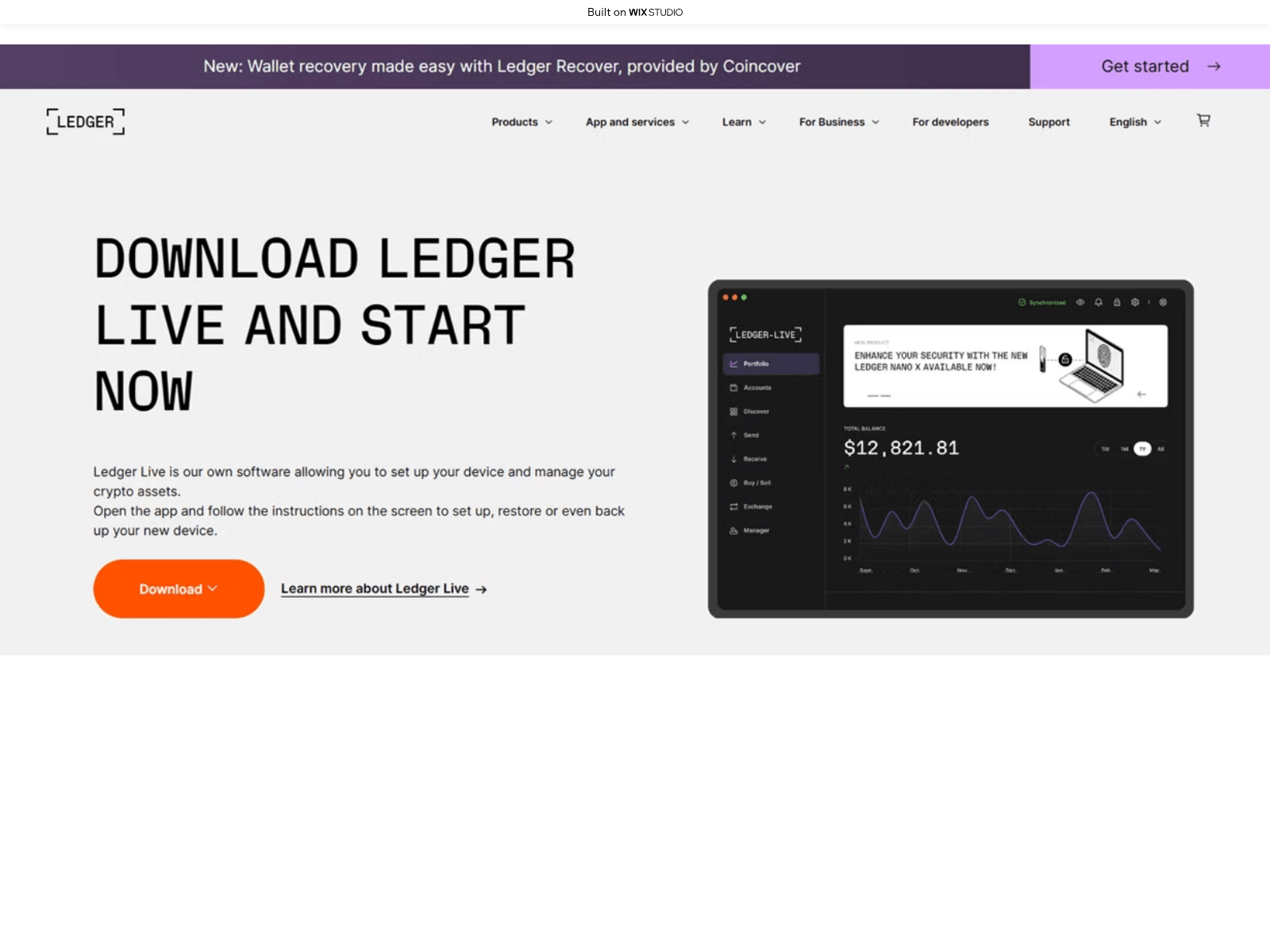 Screenshot of logonlive-starts.wixstudio.com