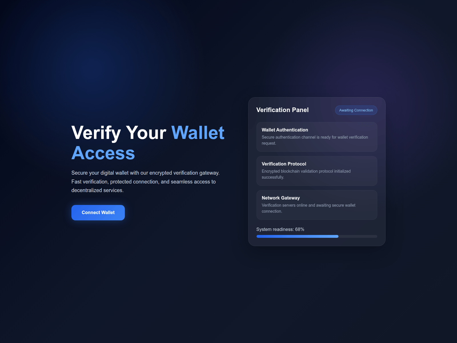 Screenshot of verify-wallet.live