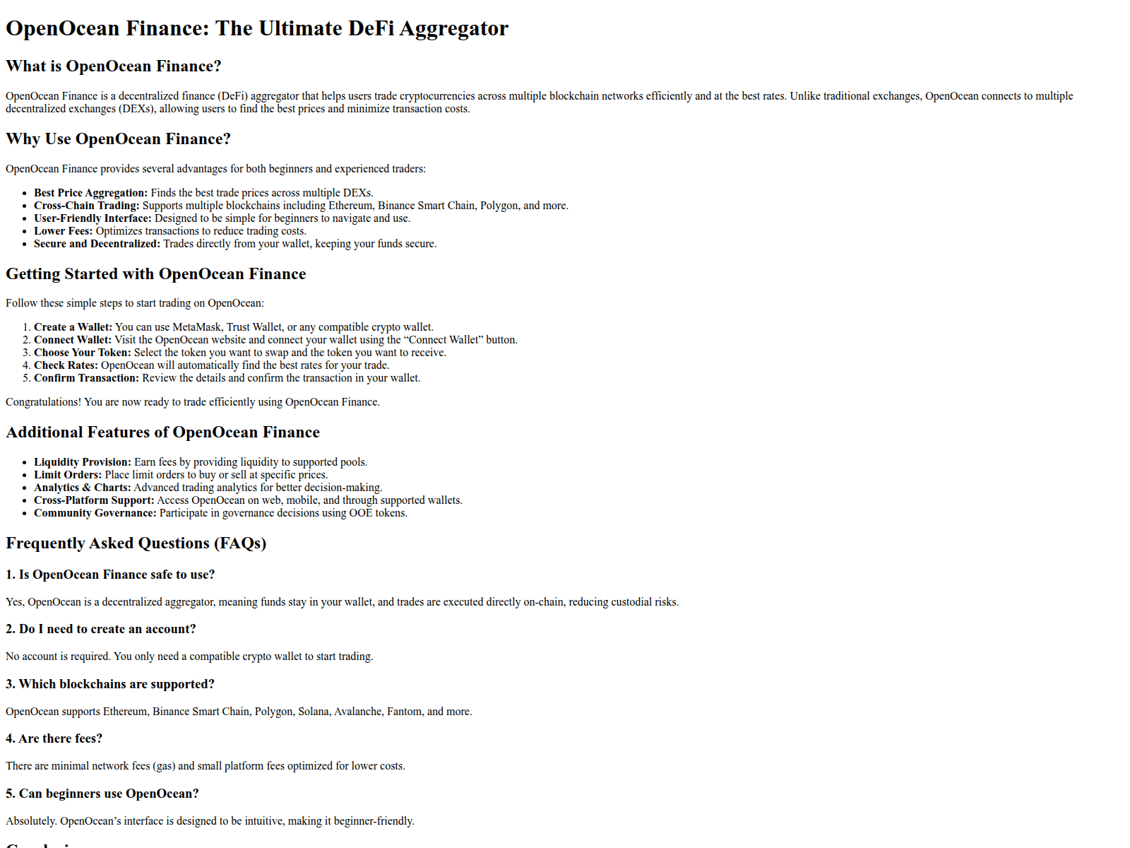 Screenshot of io-open-ocean-finance.pages.dev