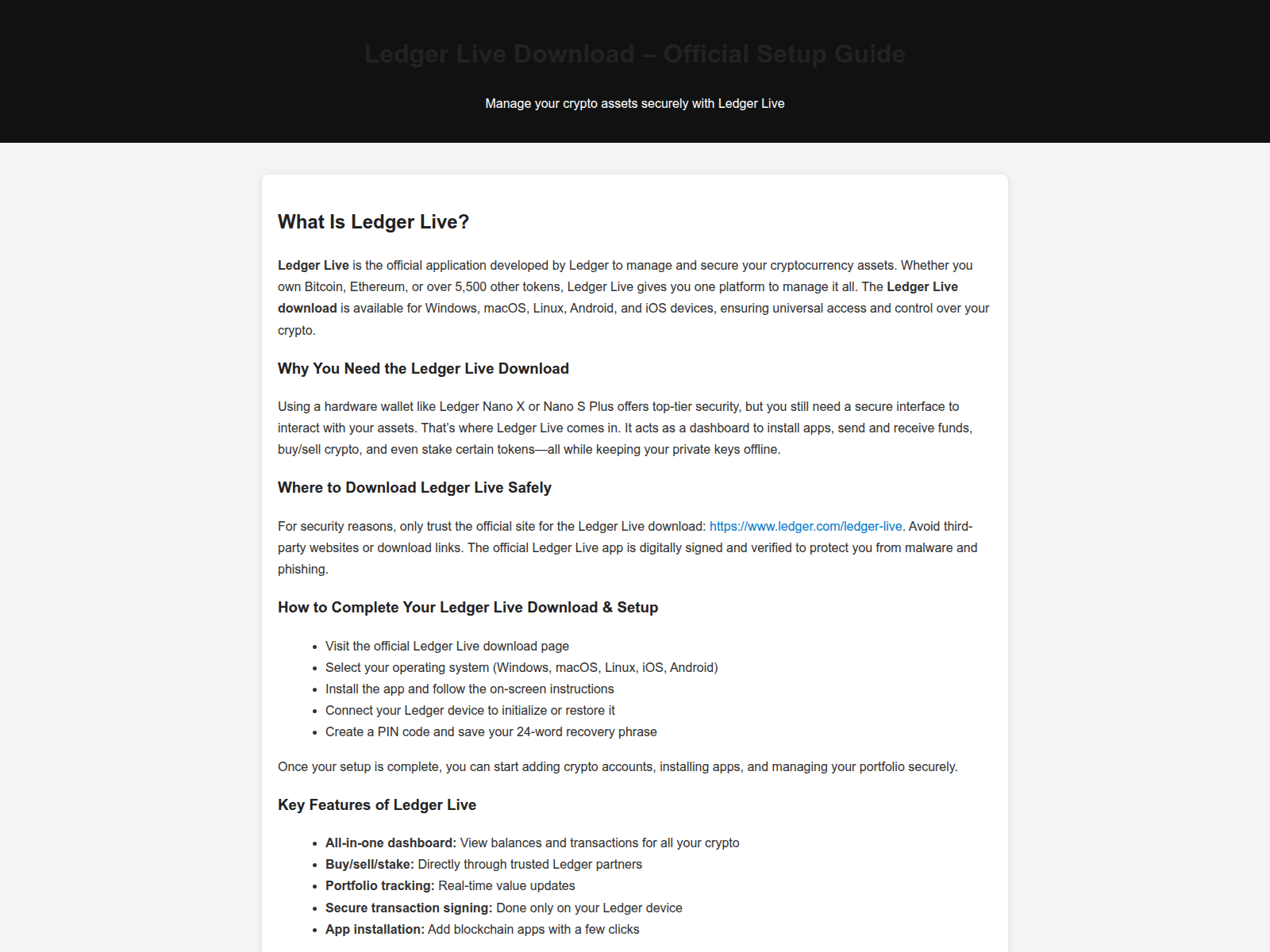 Screenshot of ldger-live.pages.dev