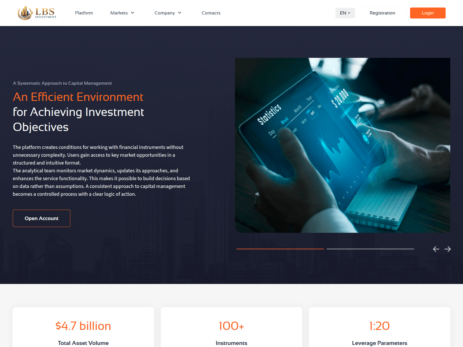 Screenshot of lbsinvestment.com