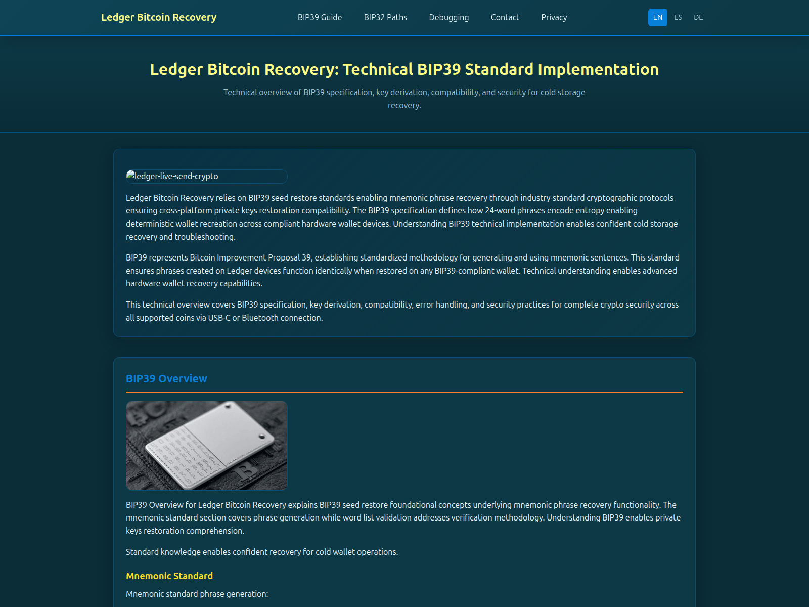 Screenshot of ledger-bitcoin-recover.com