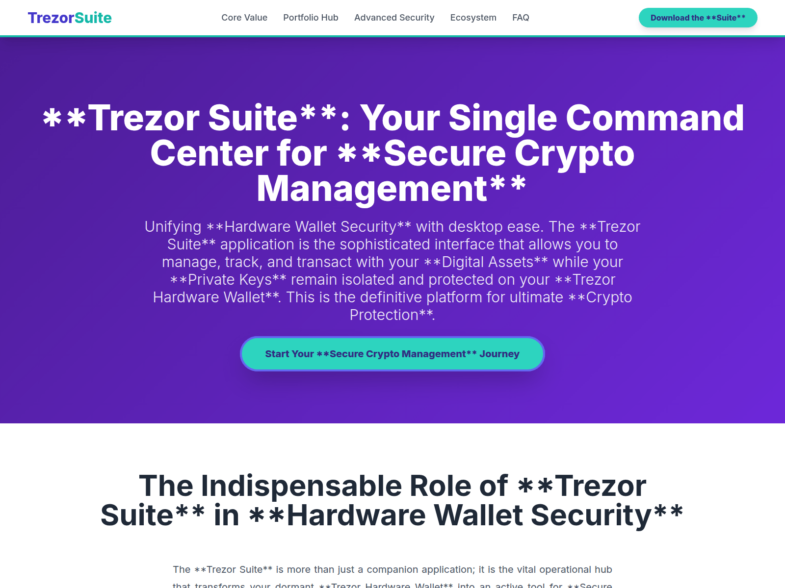 Screenshot of trezr-us-suit.pages.dev