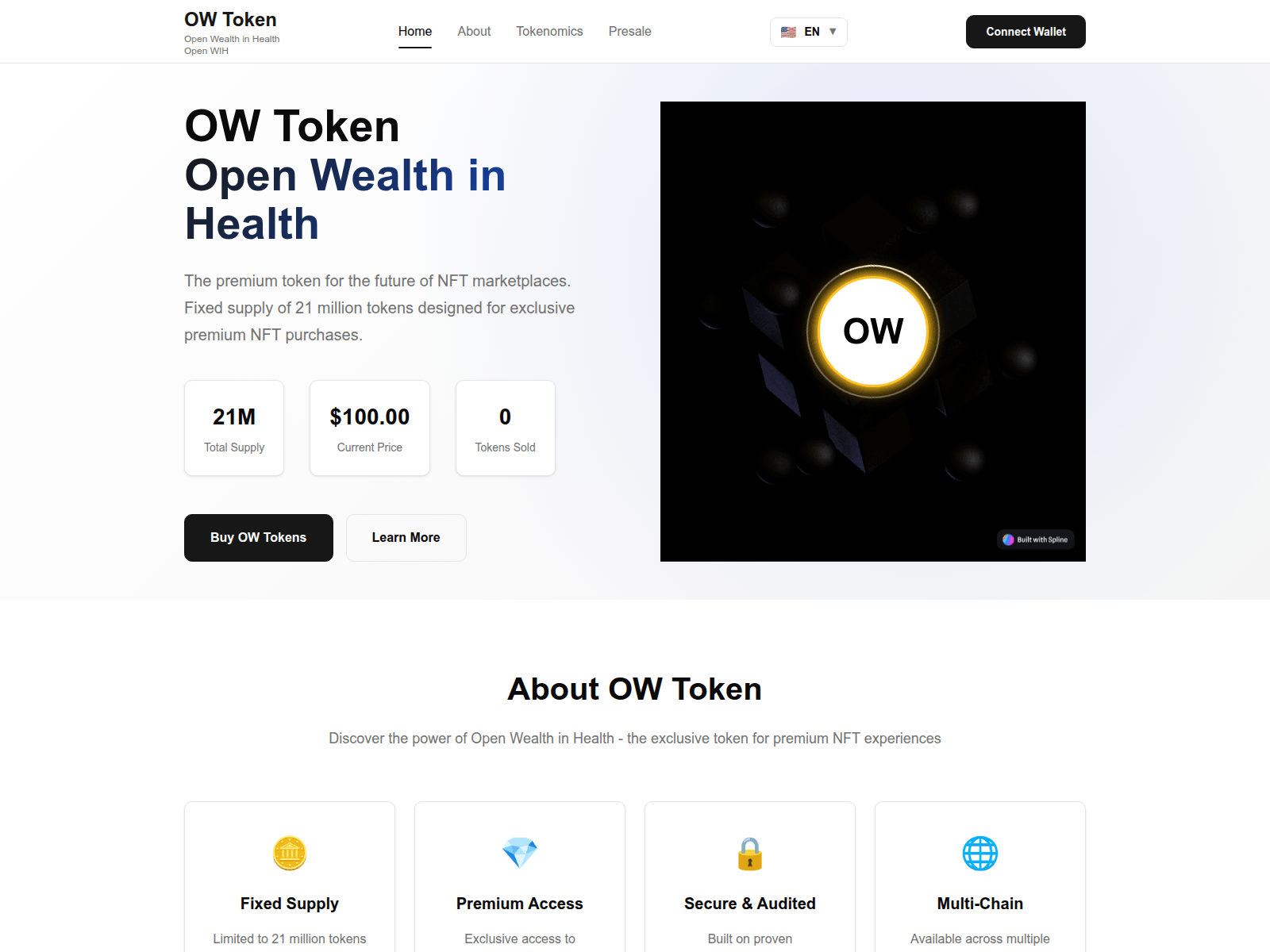 Screenshot of ow-token.com