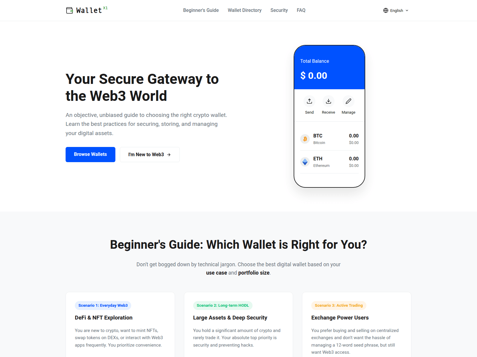 Screenshot of www.walletx1.com