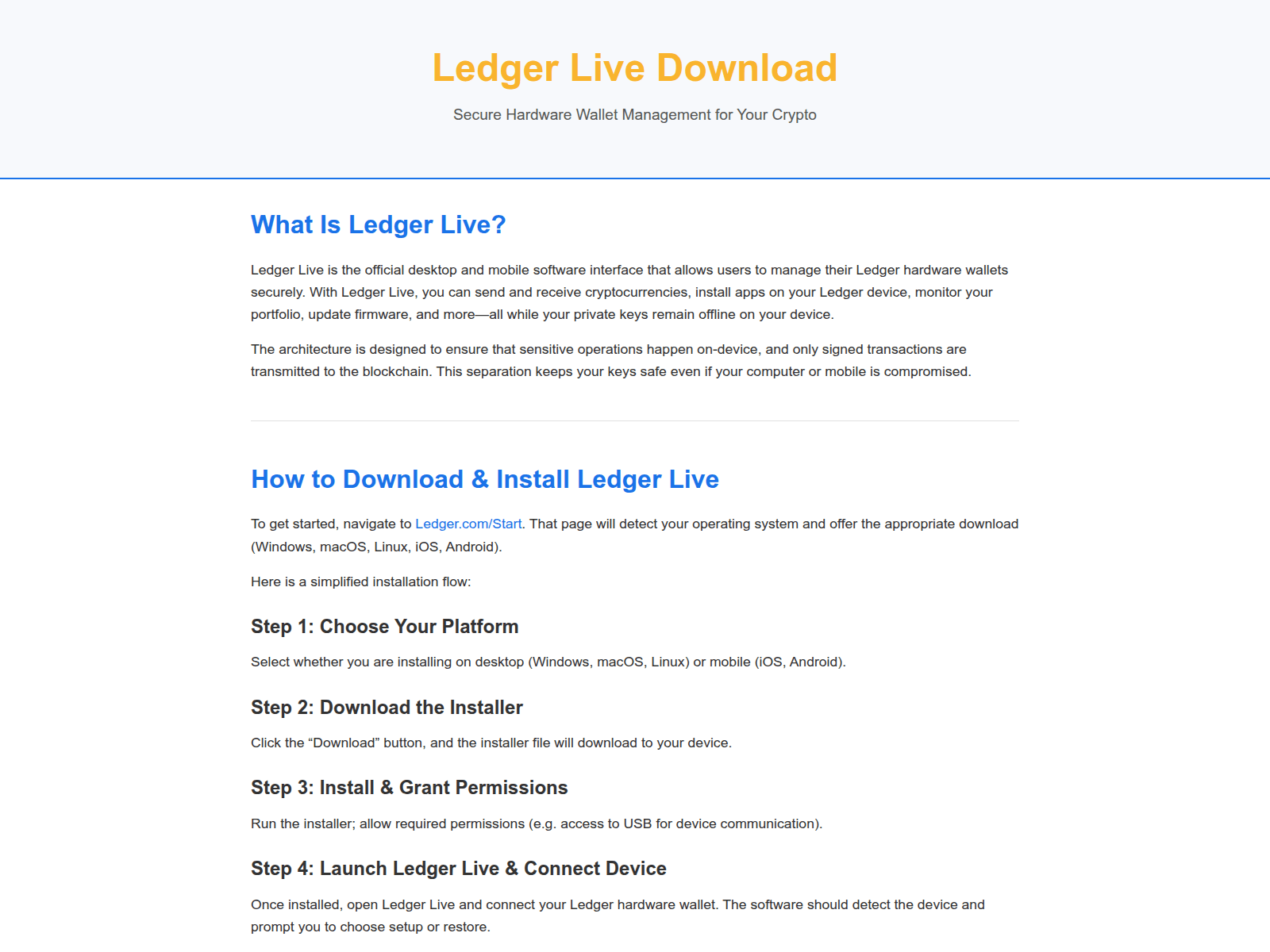 Screenshot of ladger-live-en-us.pages.dev