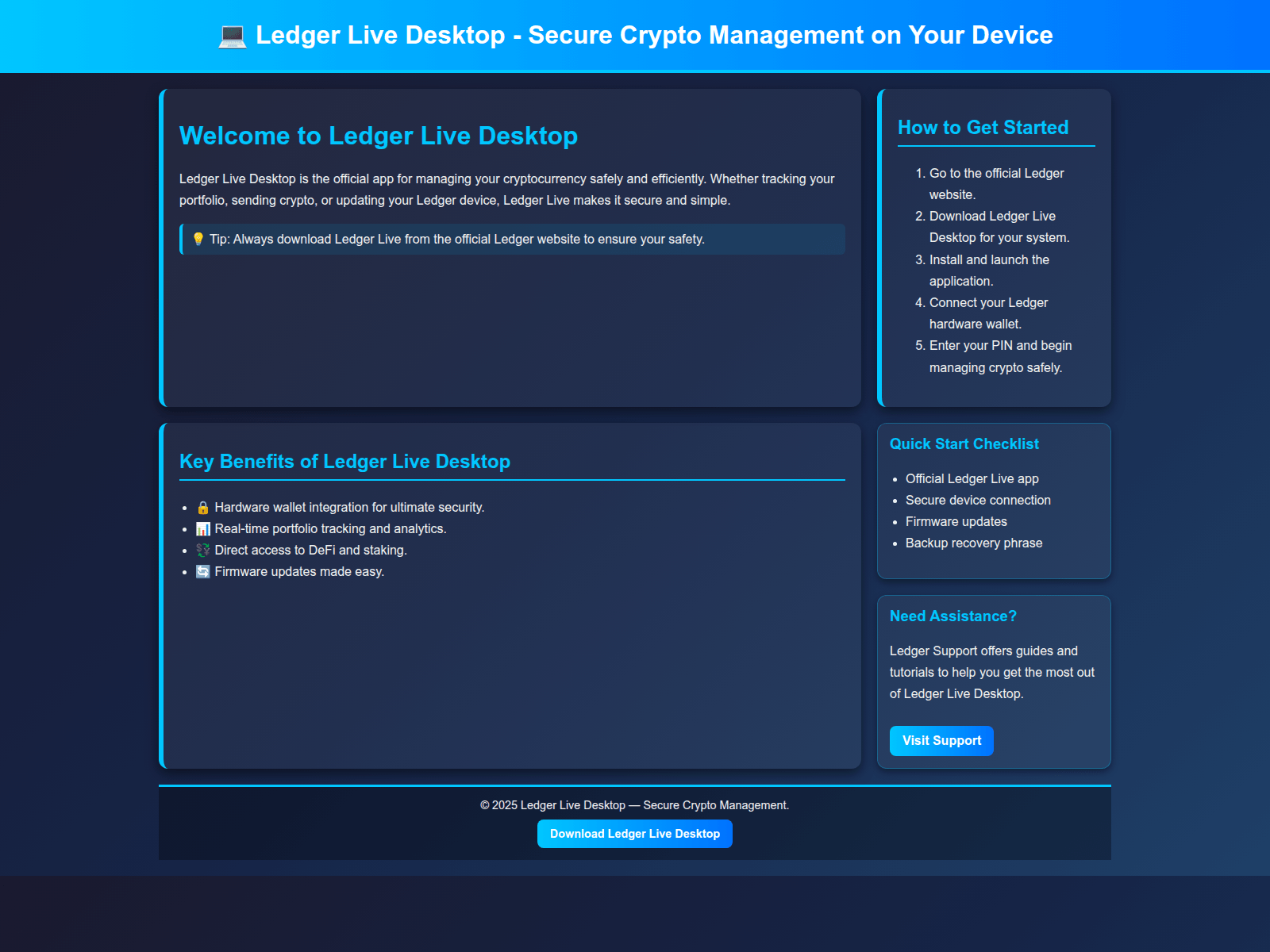 Screenshot of desktop-ledaglive.pages.dev