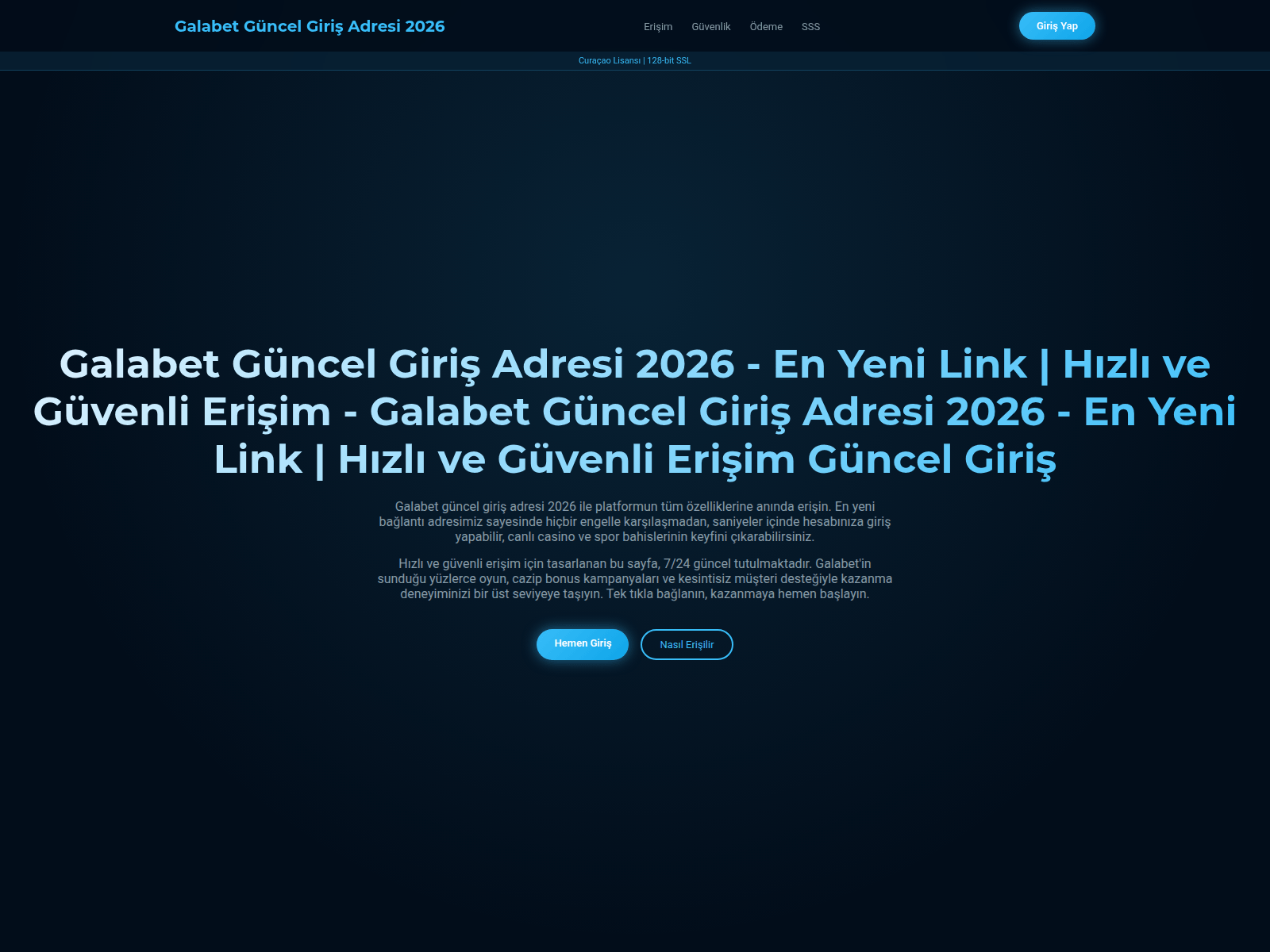 Screenshot of tr.galabetresmiiadresi.vip
