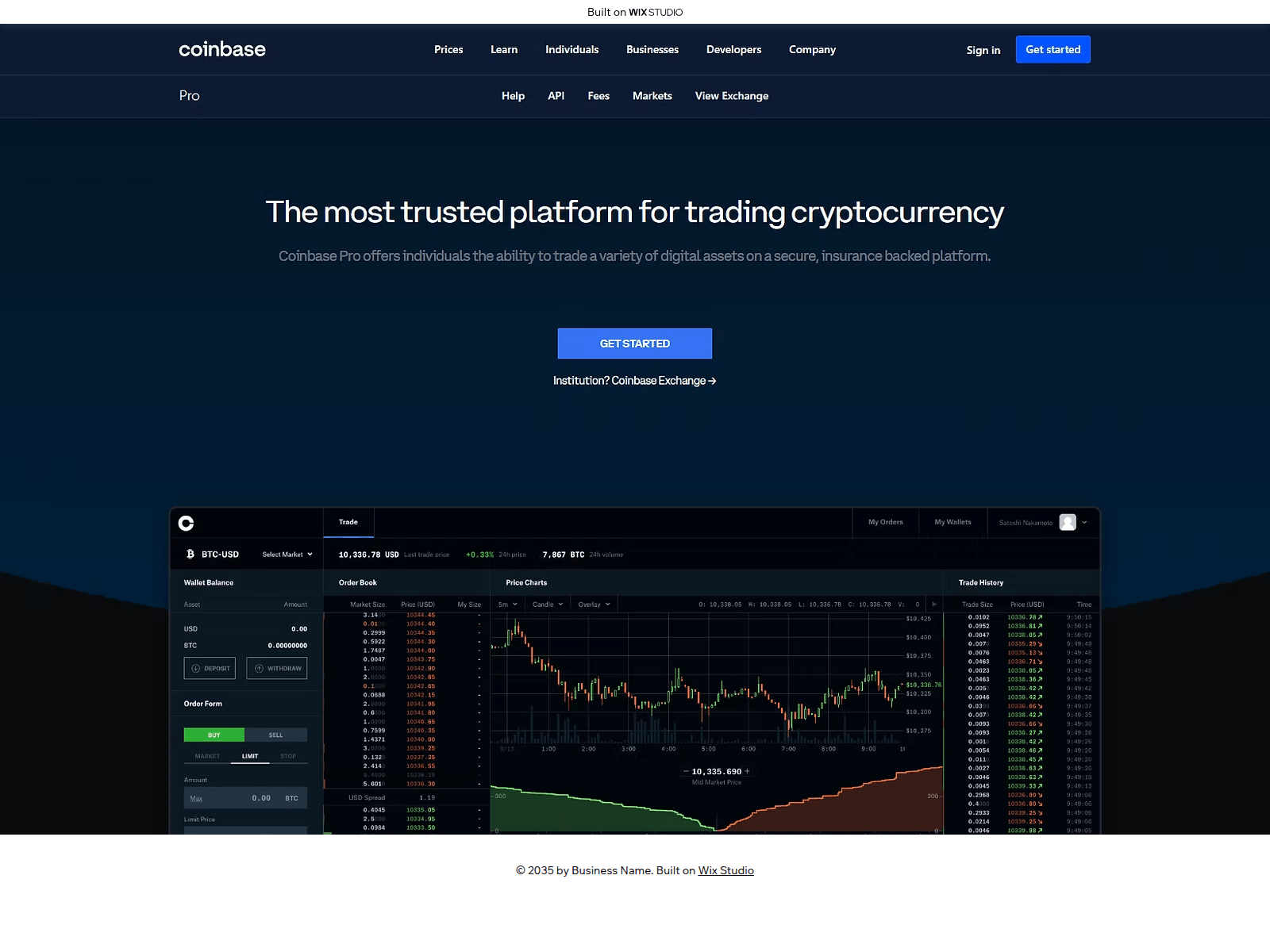 Screenshot of home-coin-learn.wixstudio.com