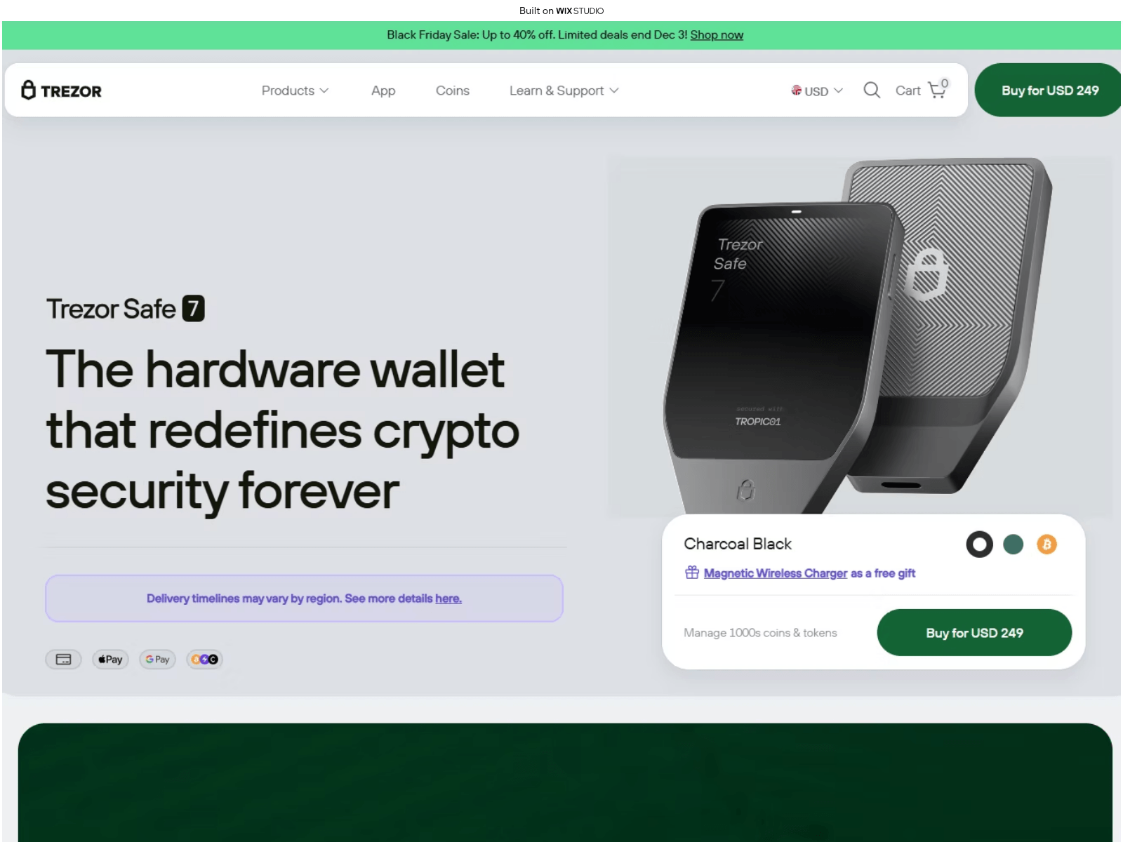 Screenshot of en-trezrbridg.wixstudio.com