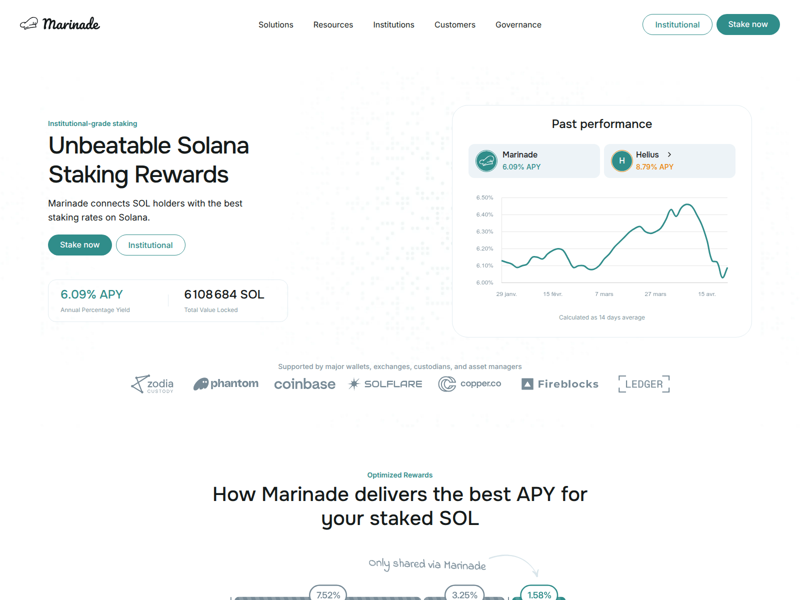 Screenshot of marinade-staking.fun