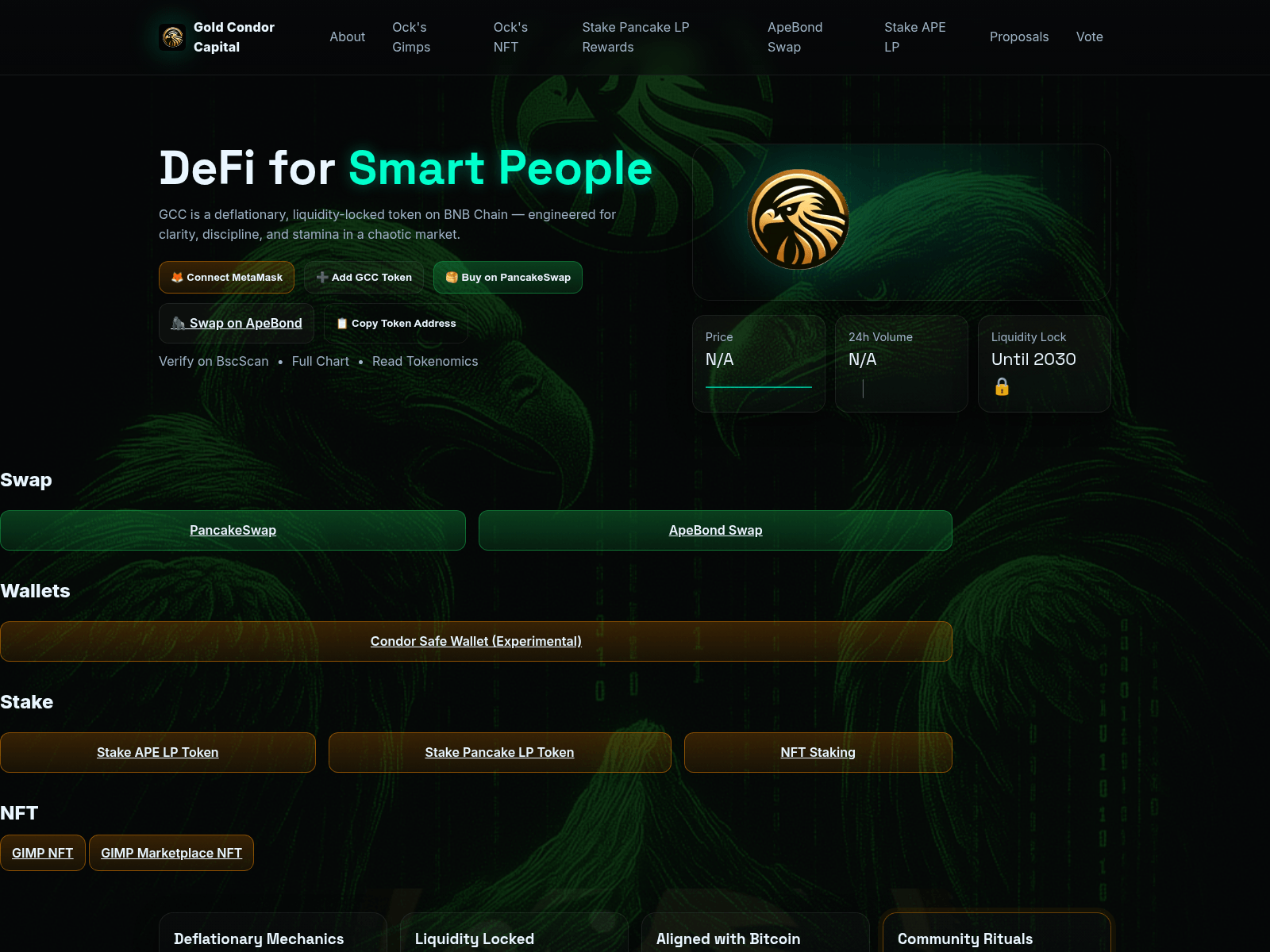 Screenshot of www.goldcondor.info