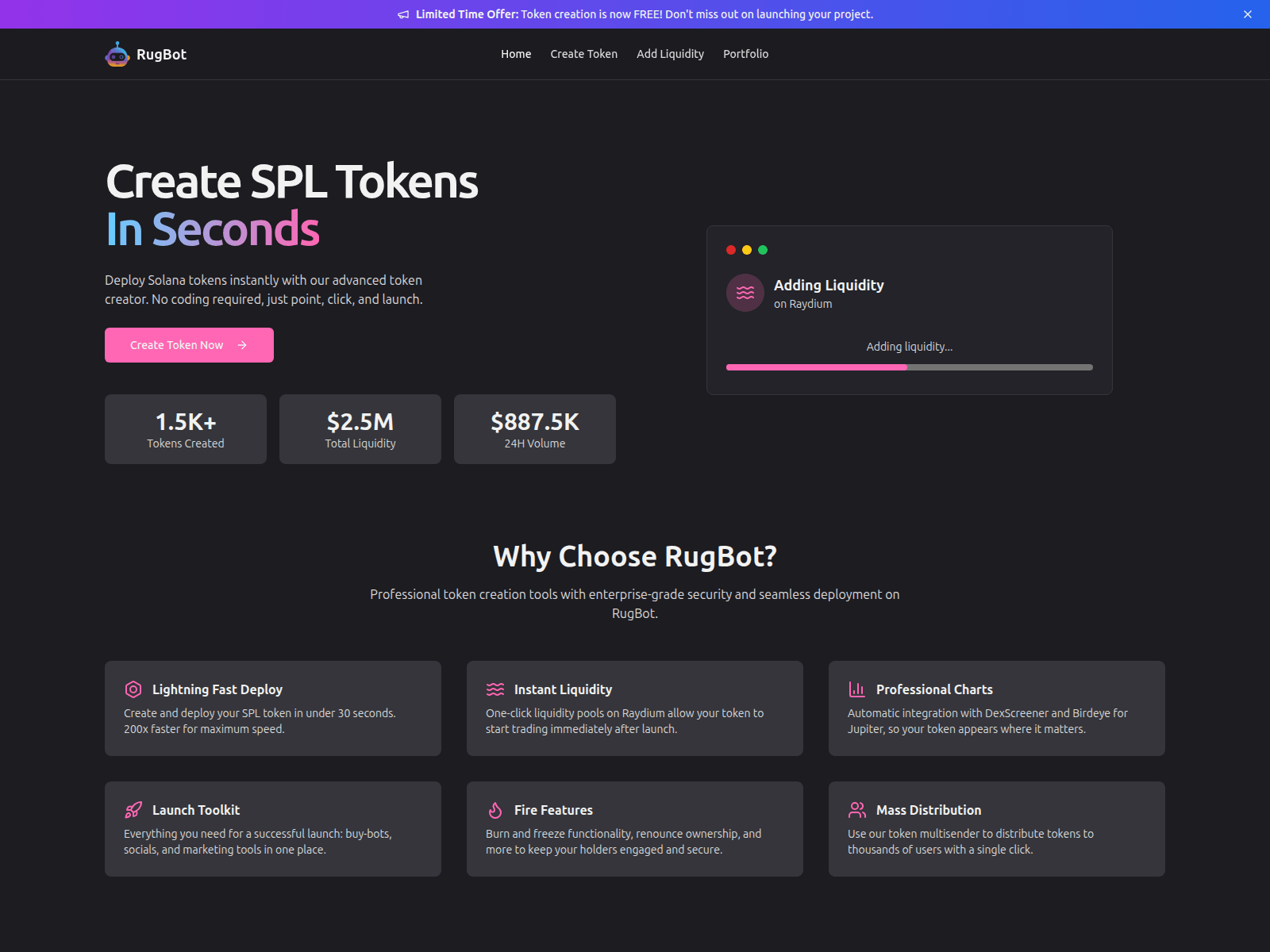 Screenshot of rugbot.ai