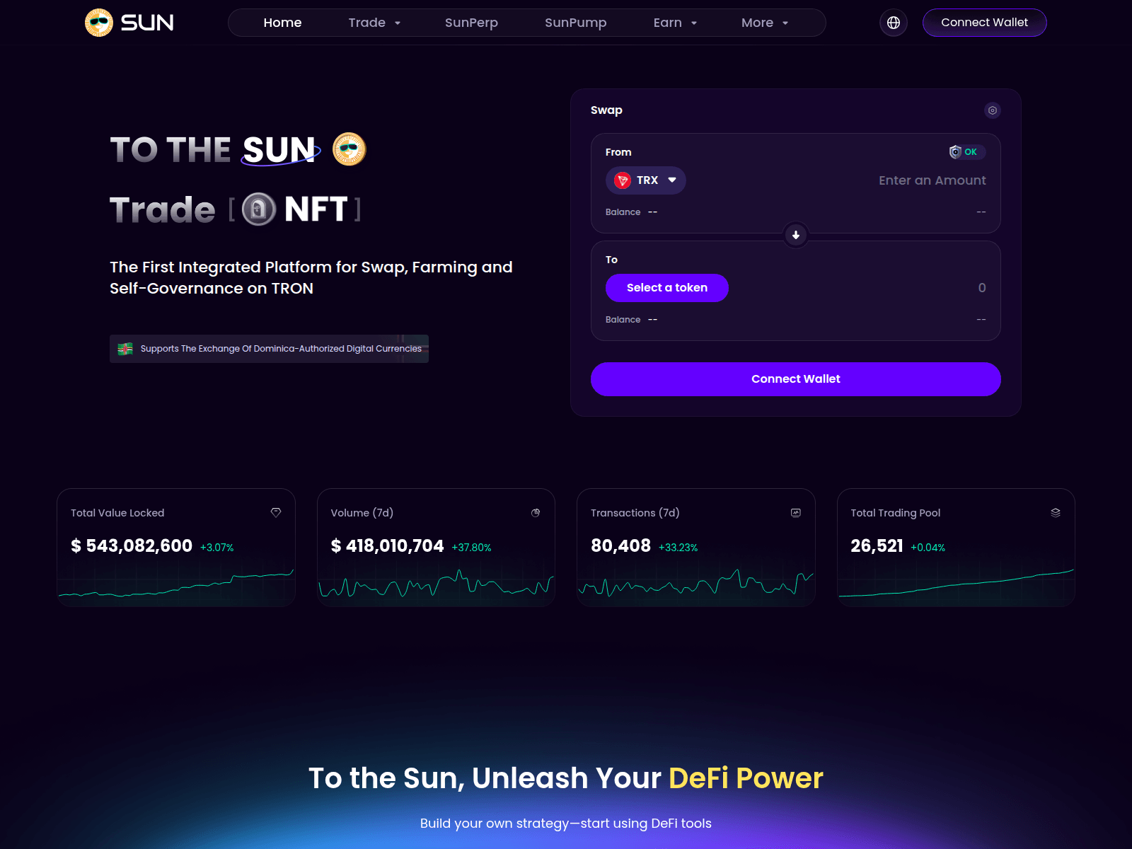 Screenshot of sunswop.org