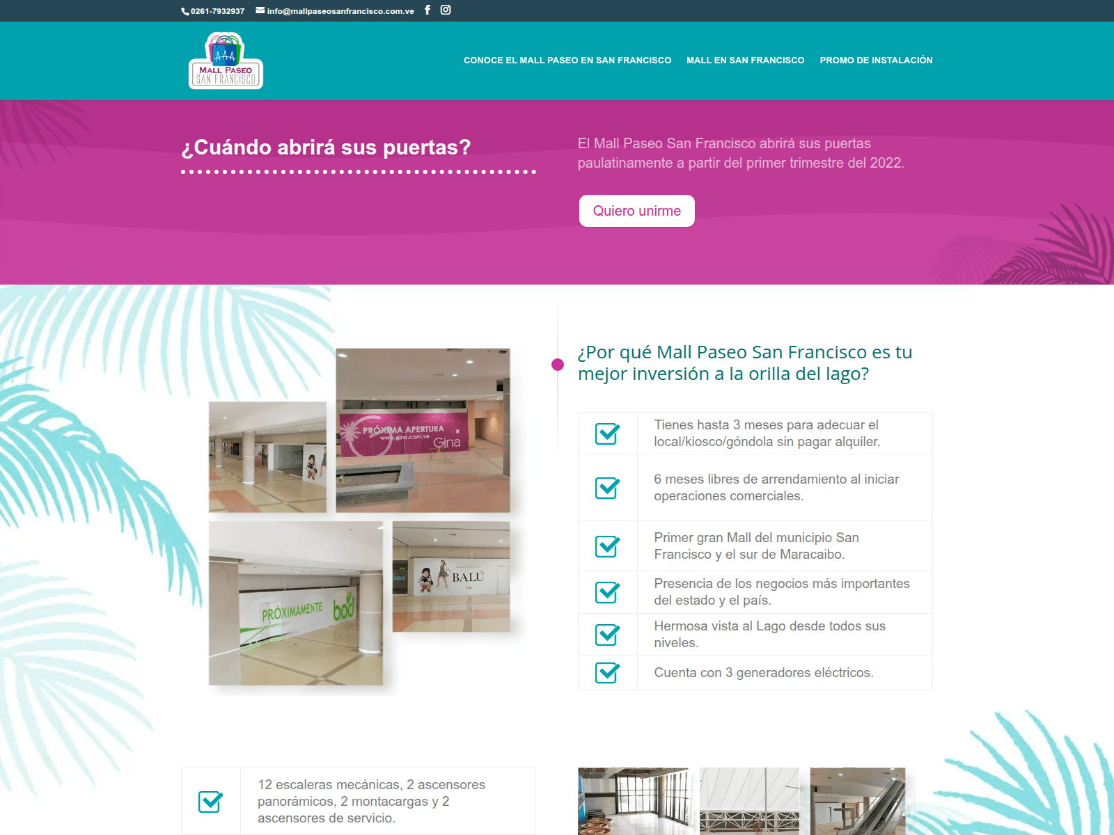 Screenshot of mallpaseosanfrancisco.com.ve