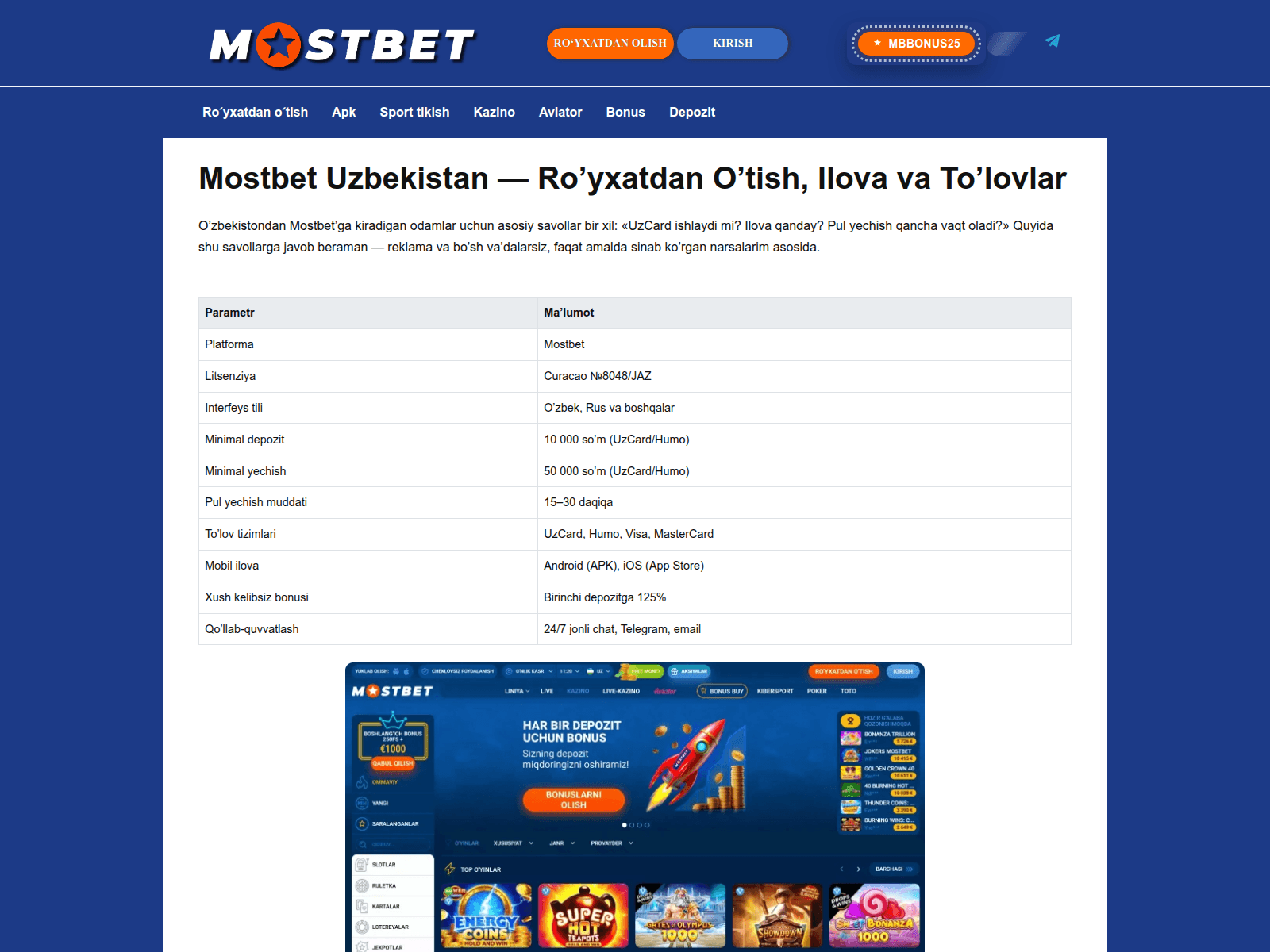 Screenshot of mostbet-live.org