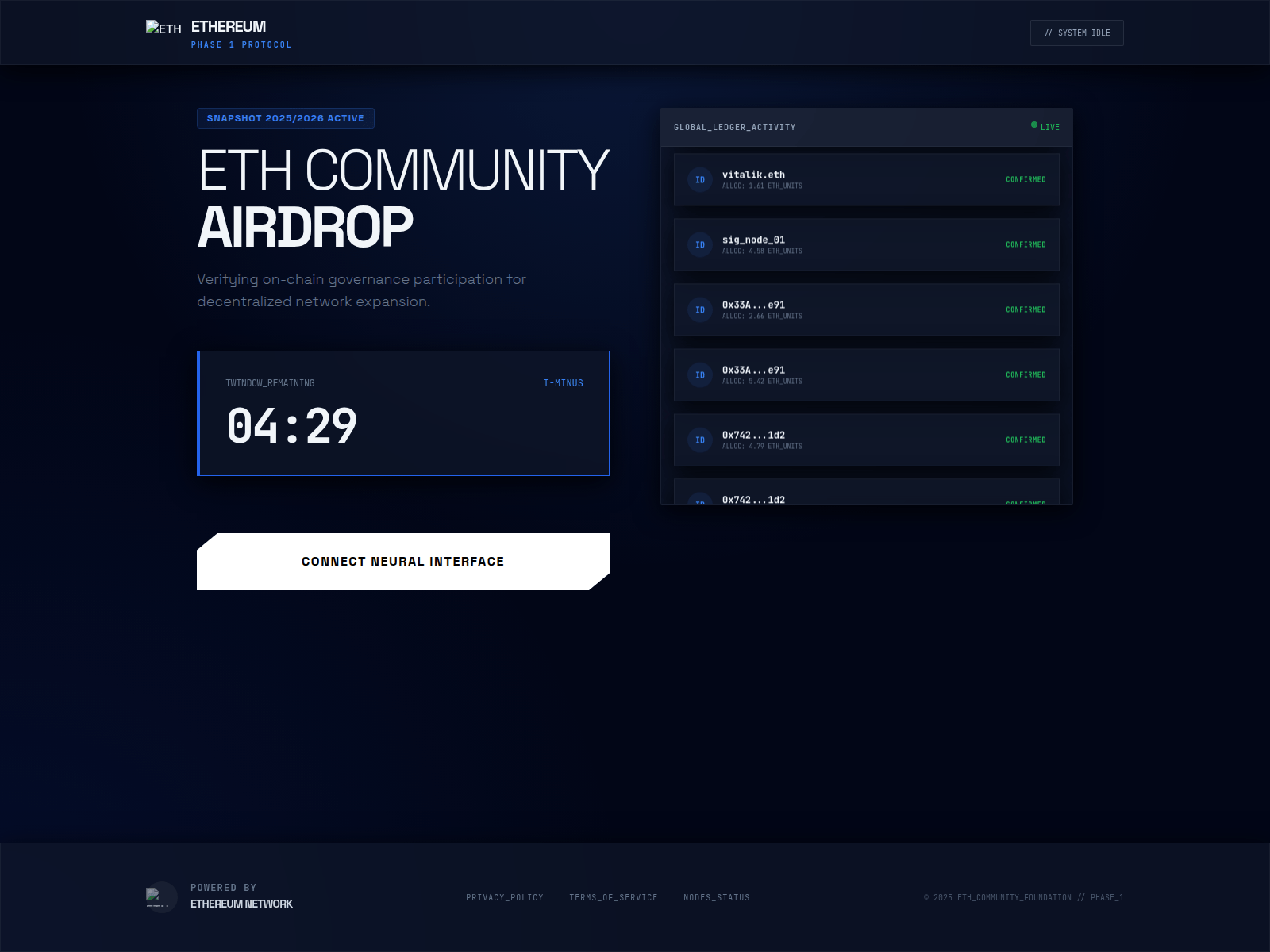 Screenshot of rebate-eth.pages.dev
