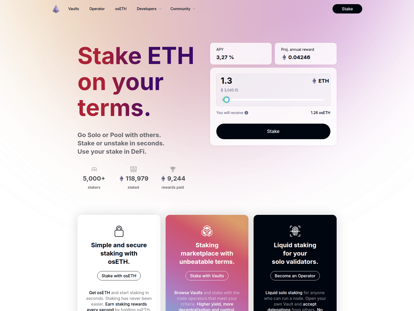 Screenshot of stakewise-io.pages.dev