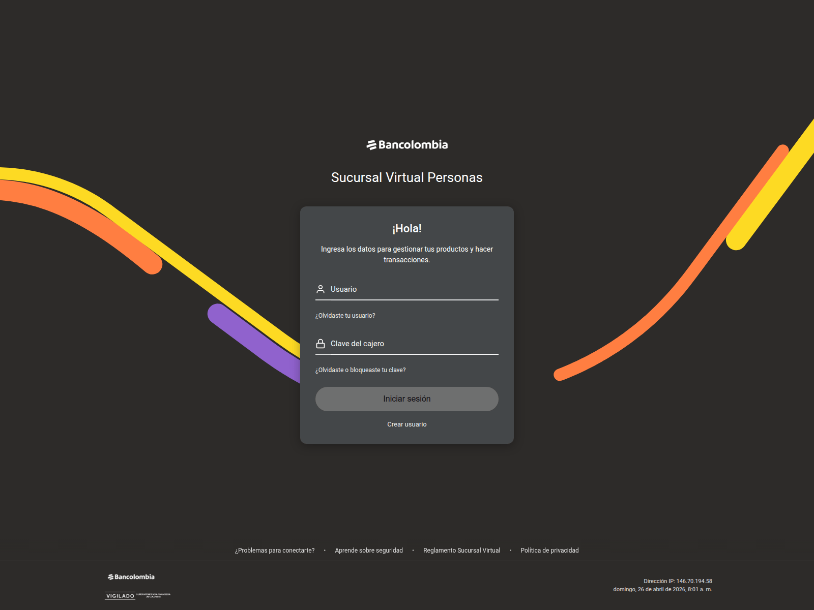 Screenshot of sucursalvrtla.duckdns.org