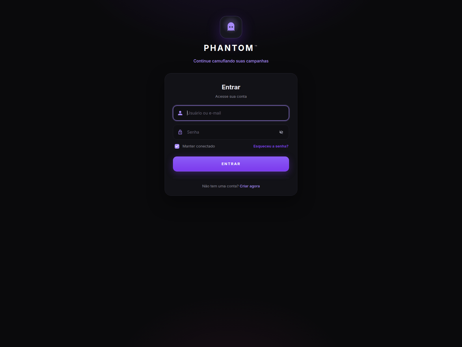 Screenshot of usephantom.me