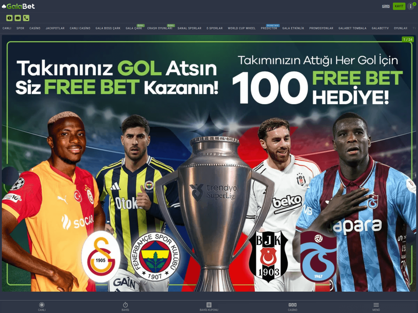 Screenshot of m.galabett1075.com