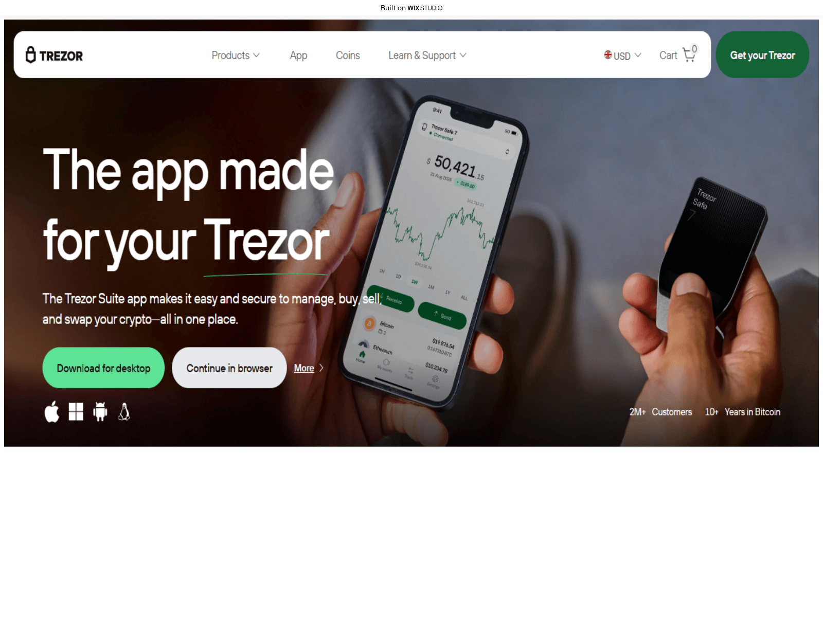 Screenshot of official-suitesapp.wixstudio.com