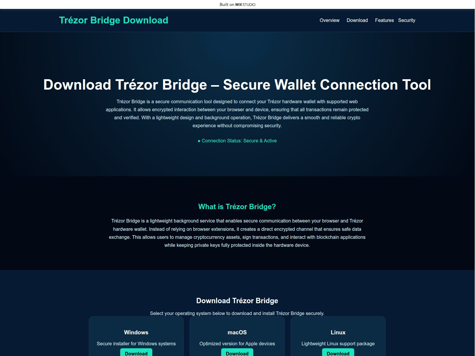 Screenshot of pages-bridge.wixstudio.com