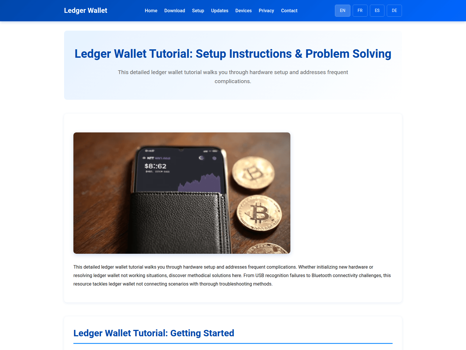 Screenshot of ledger-storage.com