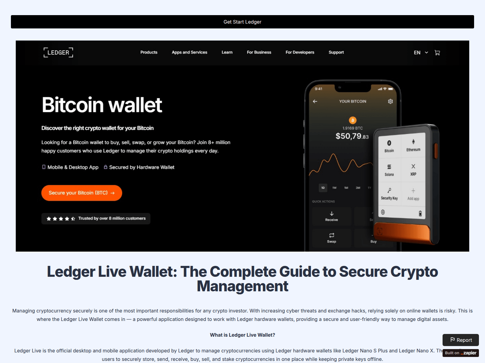 Screenshot of live-en.zapier.app