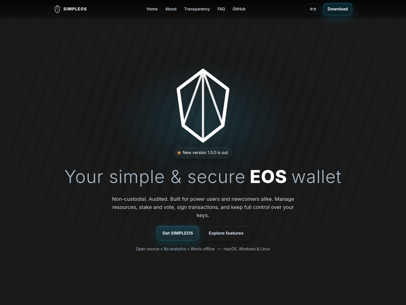 Screenshot of simpleoswallet.com