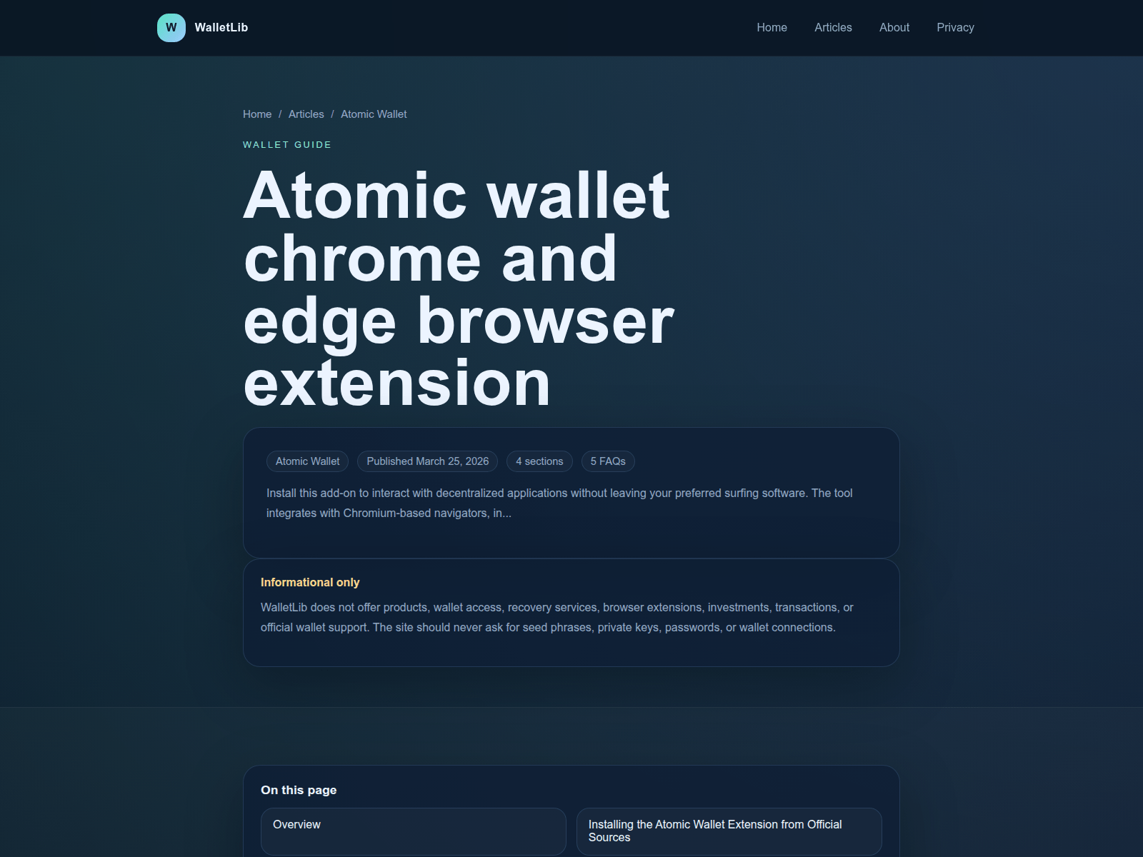 Screenshot of extension-web3.com