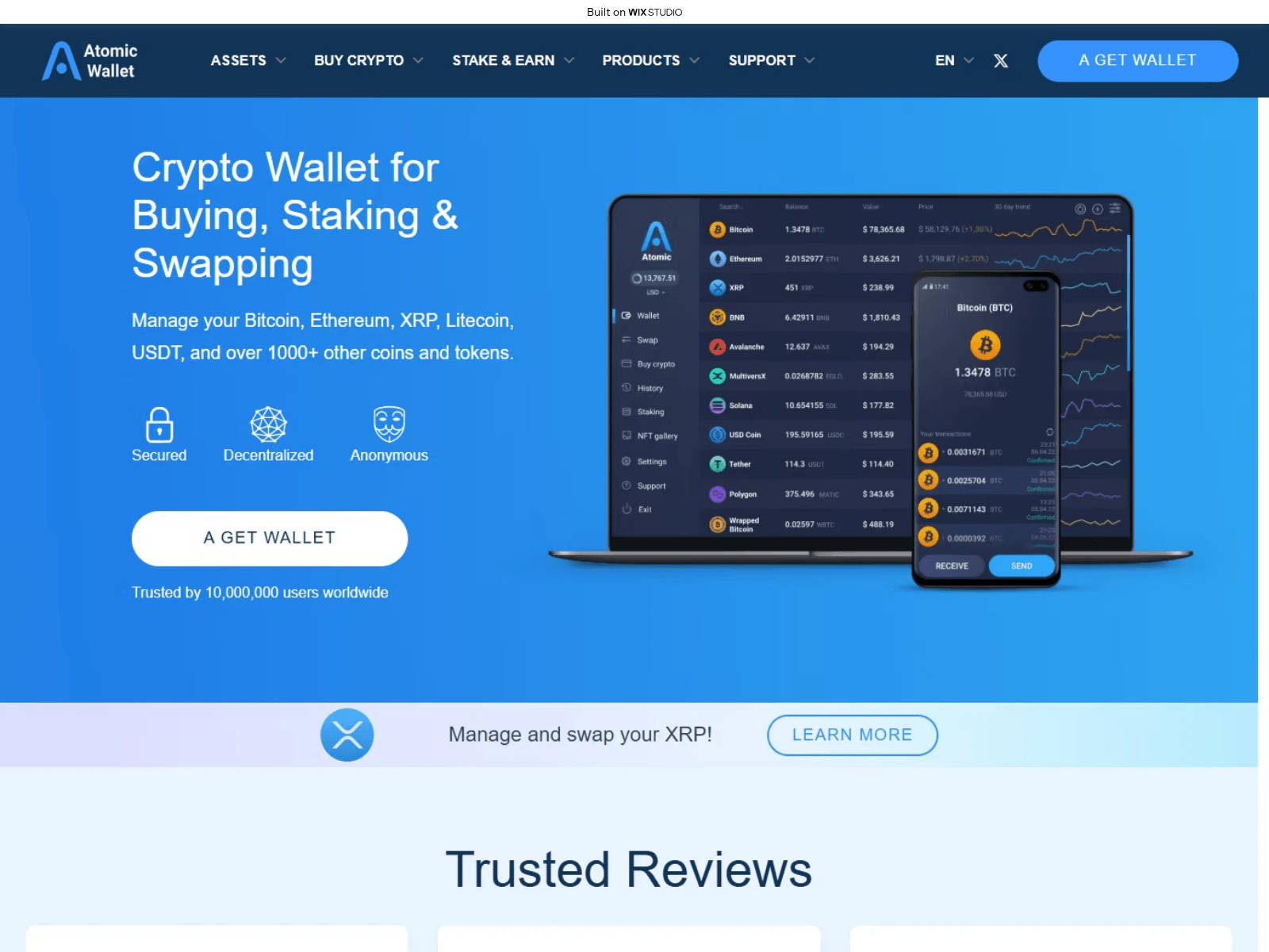 Screenshot of extension-atmic.wixstudio.com