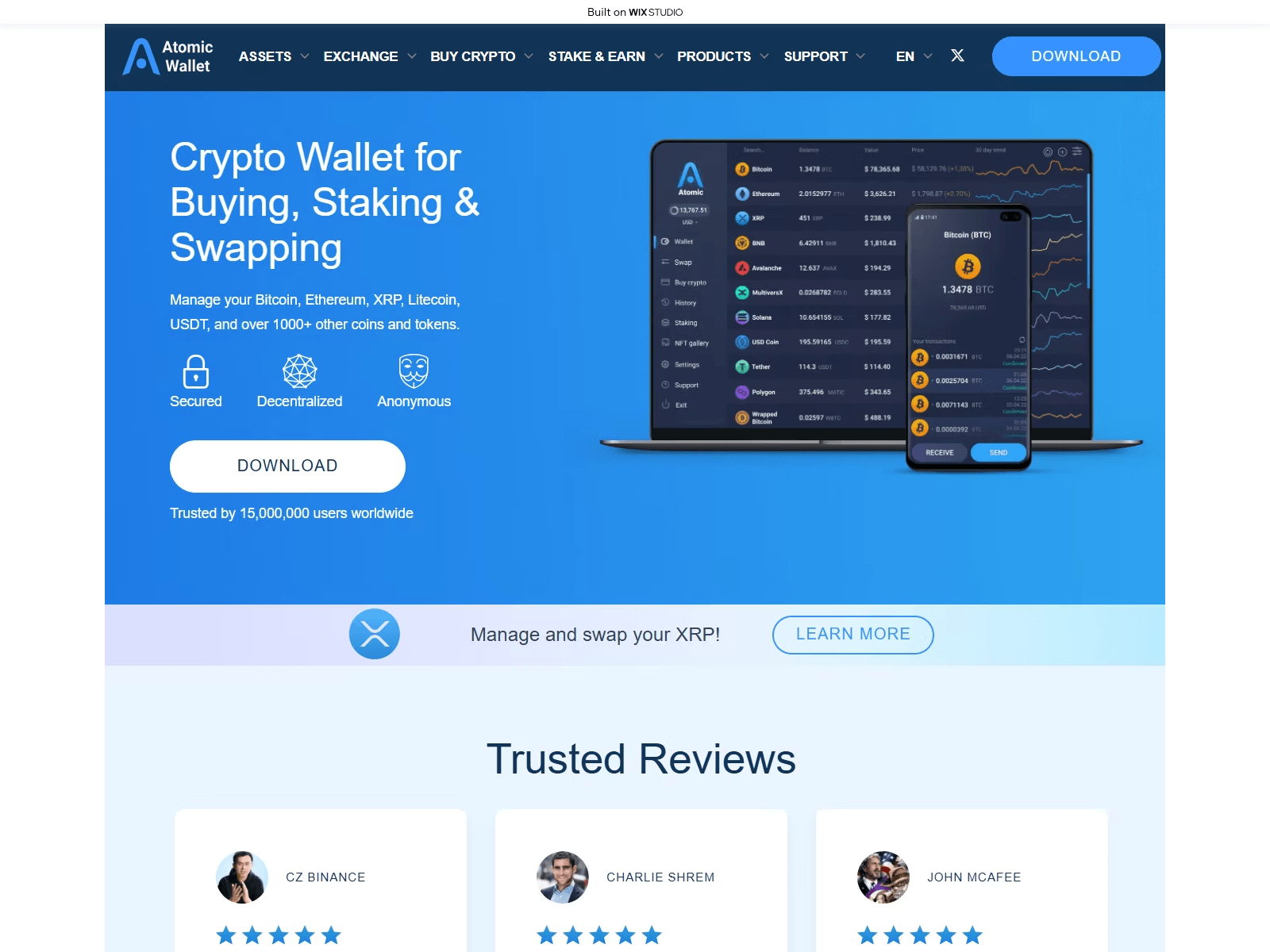 Screenshot of eng-atomic-ext.wixstudio.com