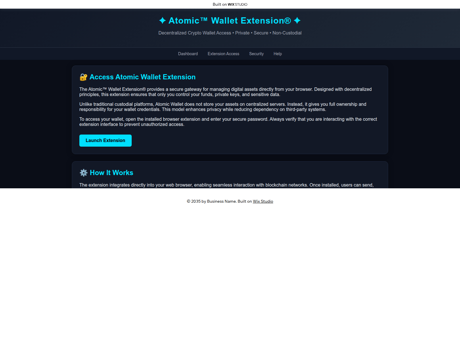 Screenshot of atutmik.wixstudio.com