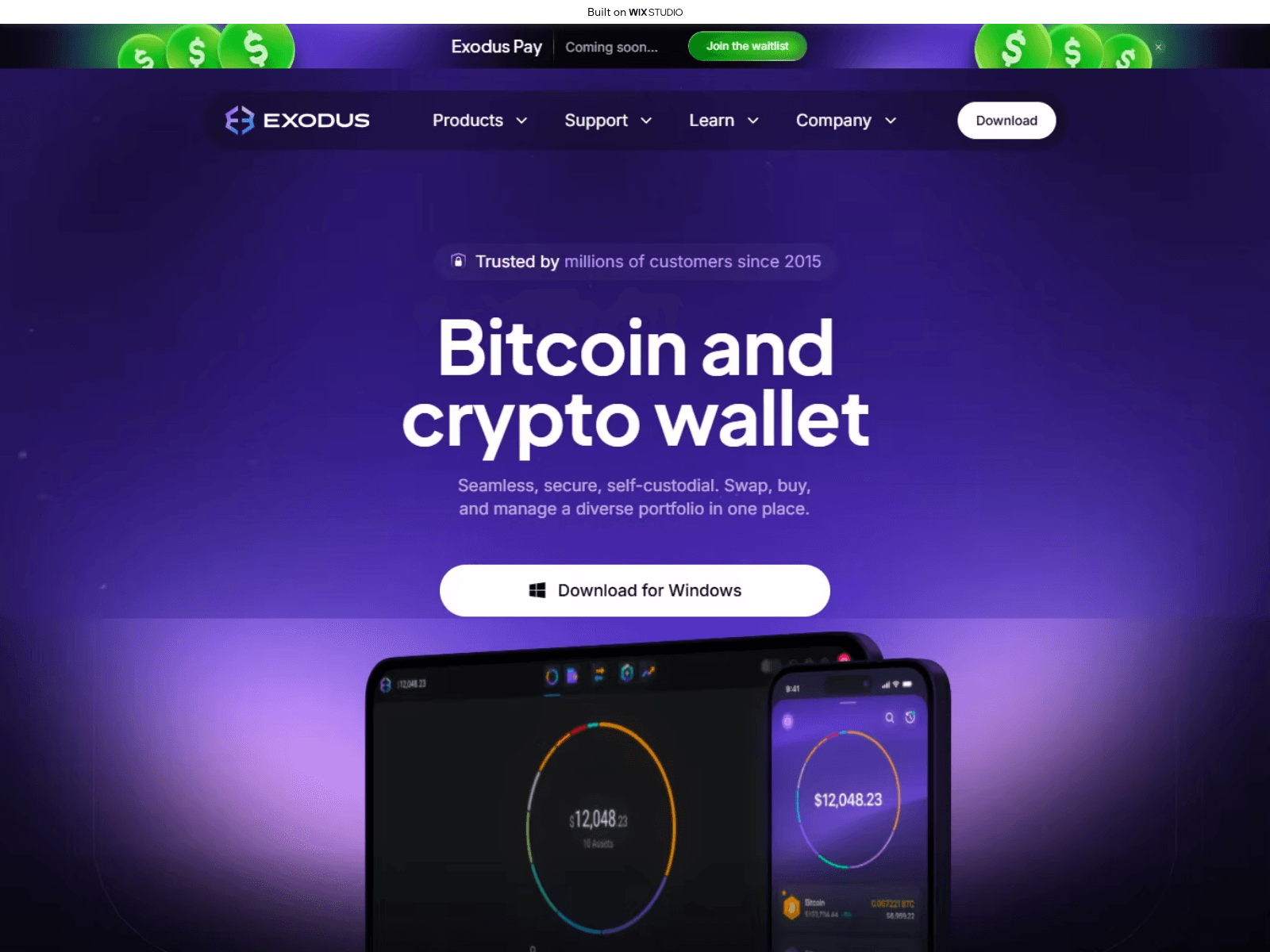 Screenshot of enwebexudus.wixstudio.com