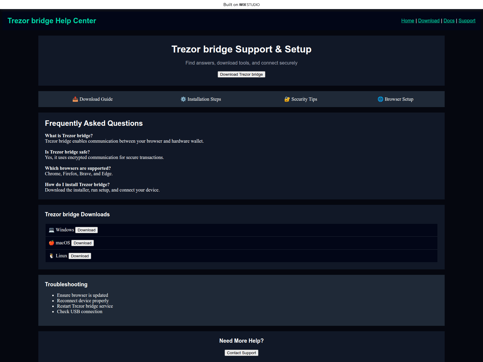Screenshot of apps-bridge.wixstudio.com