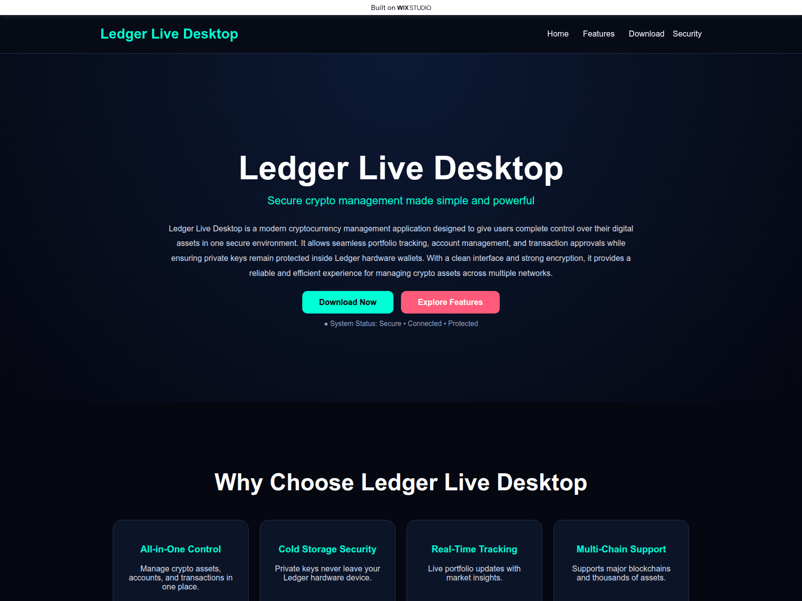 Screenshot of engine-desktop.wixstudio.com