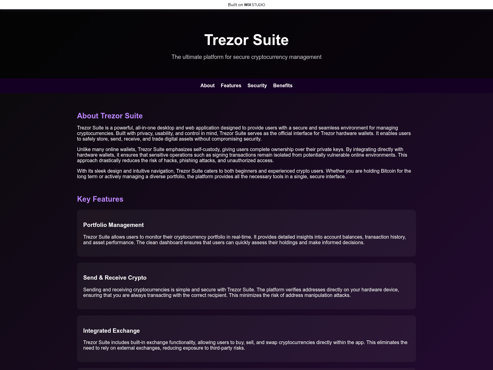 Screenshot of appsuite-treizo.wixstudio.com