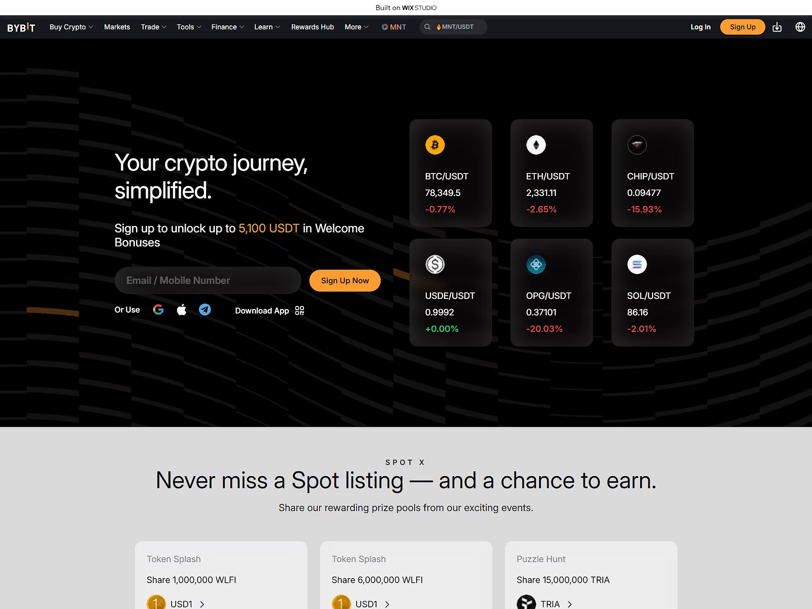 Screenshot of home-bybiit.wixstudio.com