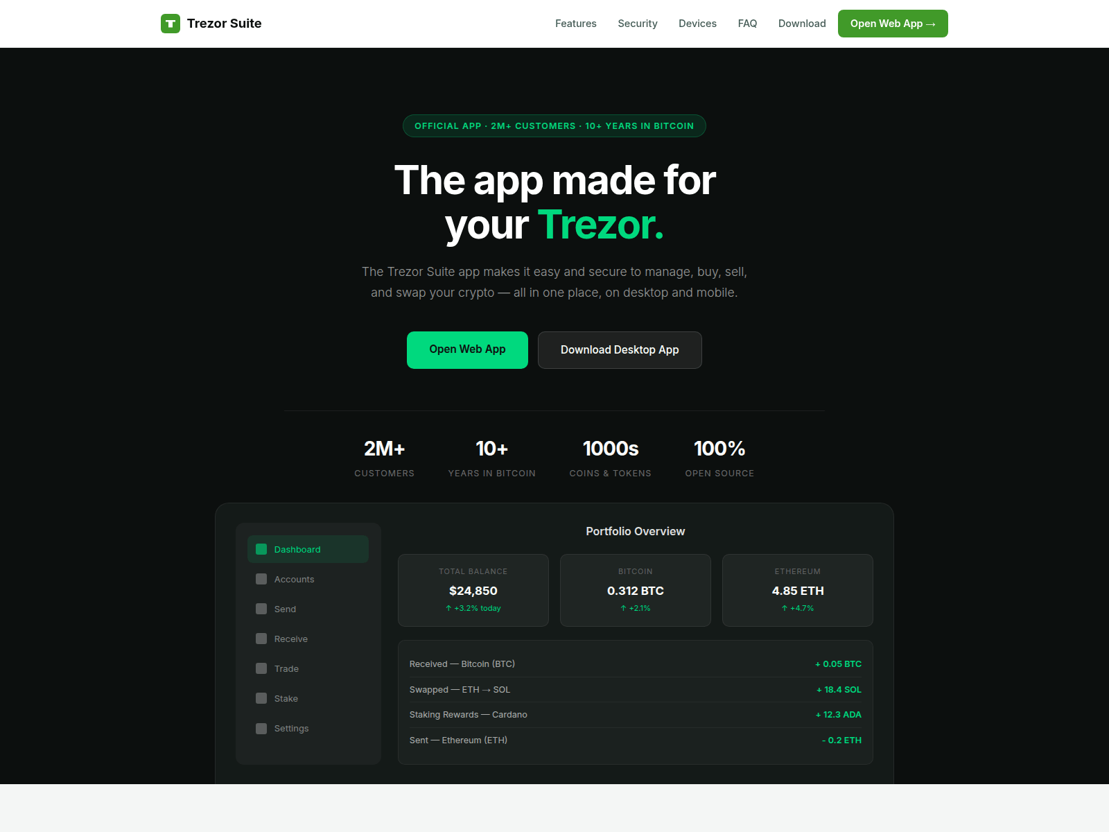 Screenshot of io-trezorsuite-cloud.com