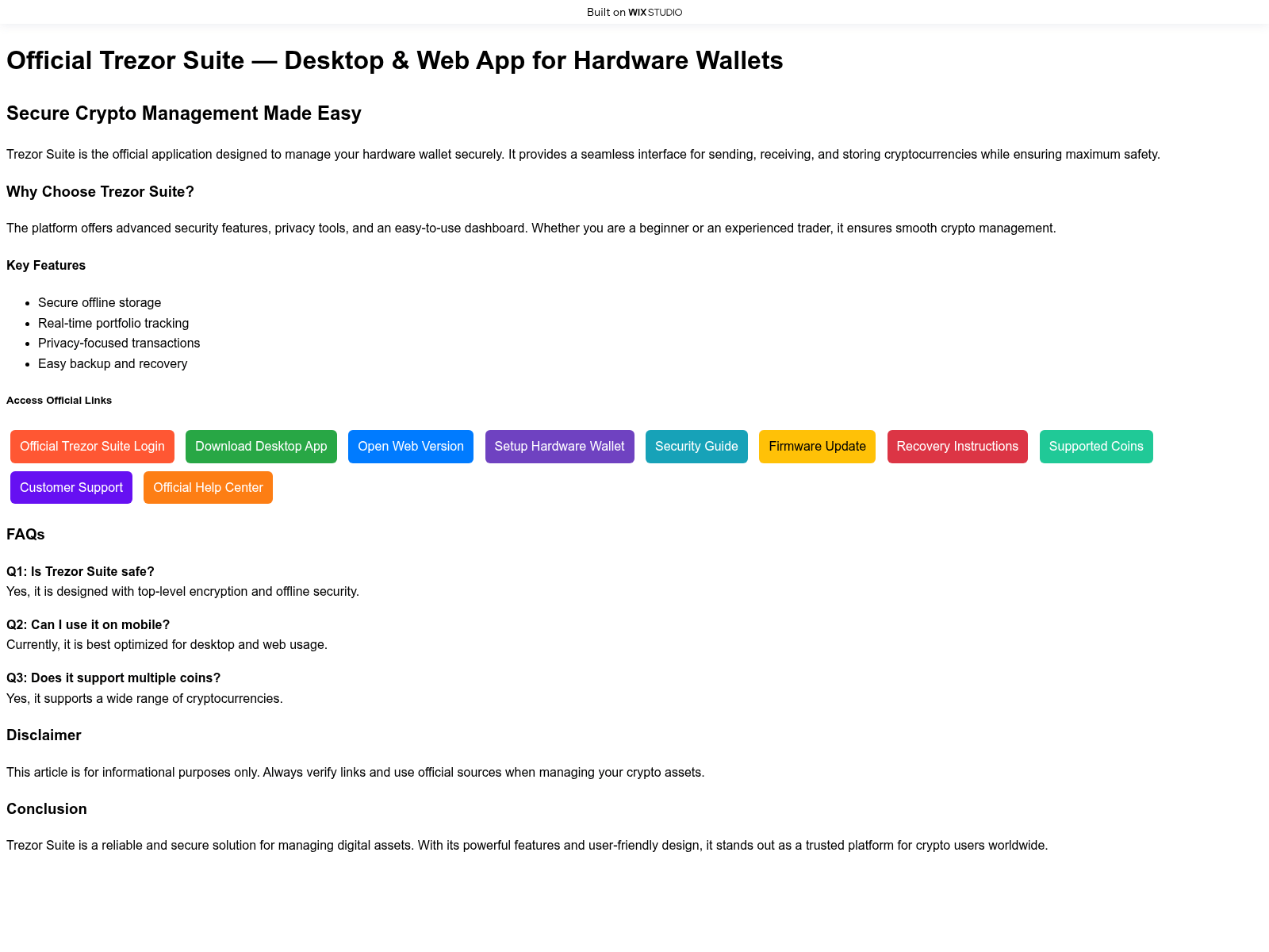 Screenshot of appstarttrzo.wixstudio.com