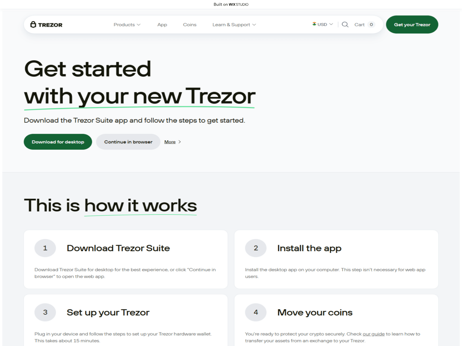 Screenshot of suitee-trezo.wixstudio.com