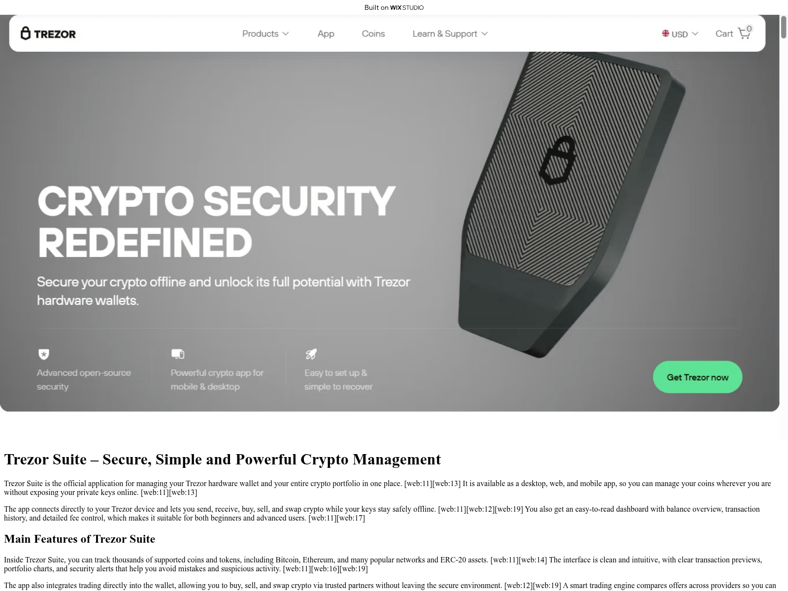 Screenshot of suited-trazo.wixstudio.com