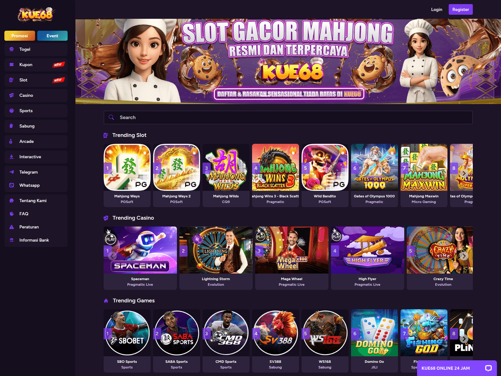 Screenshot of kue68crispy.site