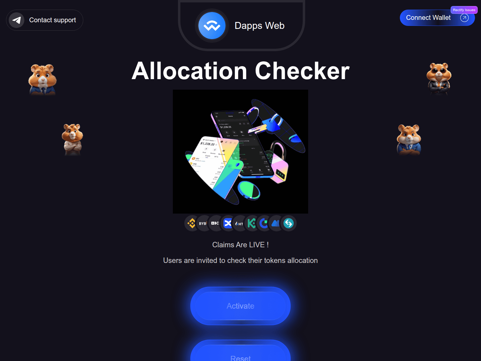 Screenshot of trustdappweb.web.app