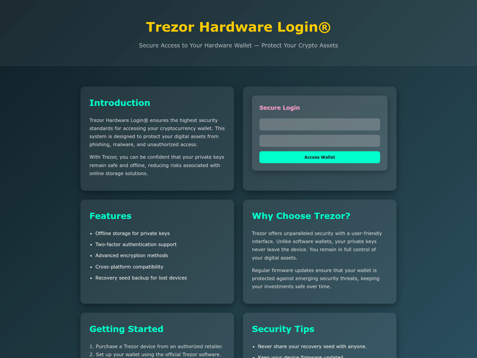 Screenshot of hrd-eng-suites-trezr-io.pages.dev