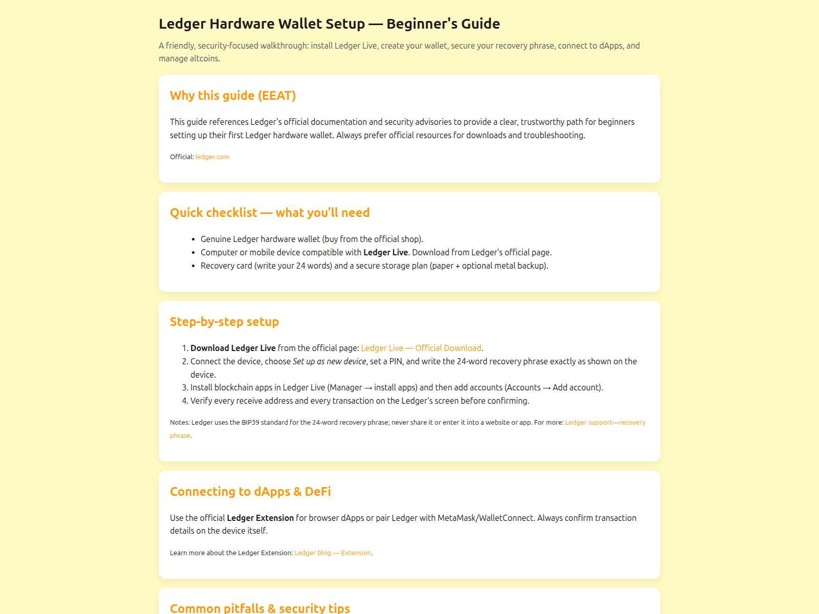 Screenshot of ledger-hardware-wallet.pages.dev