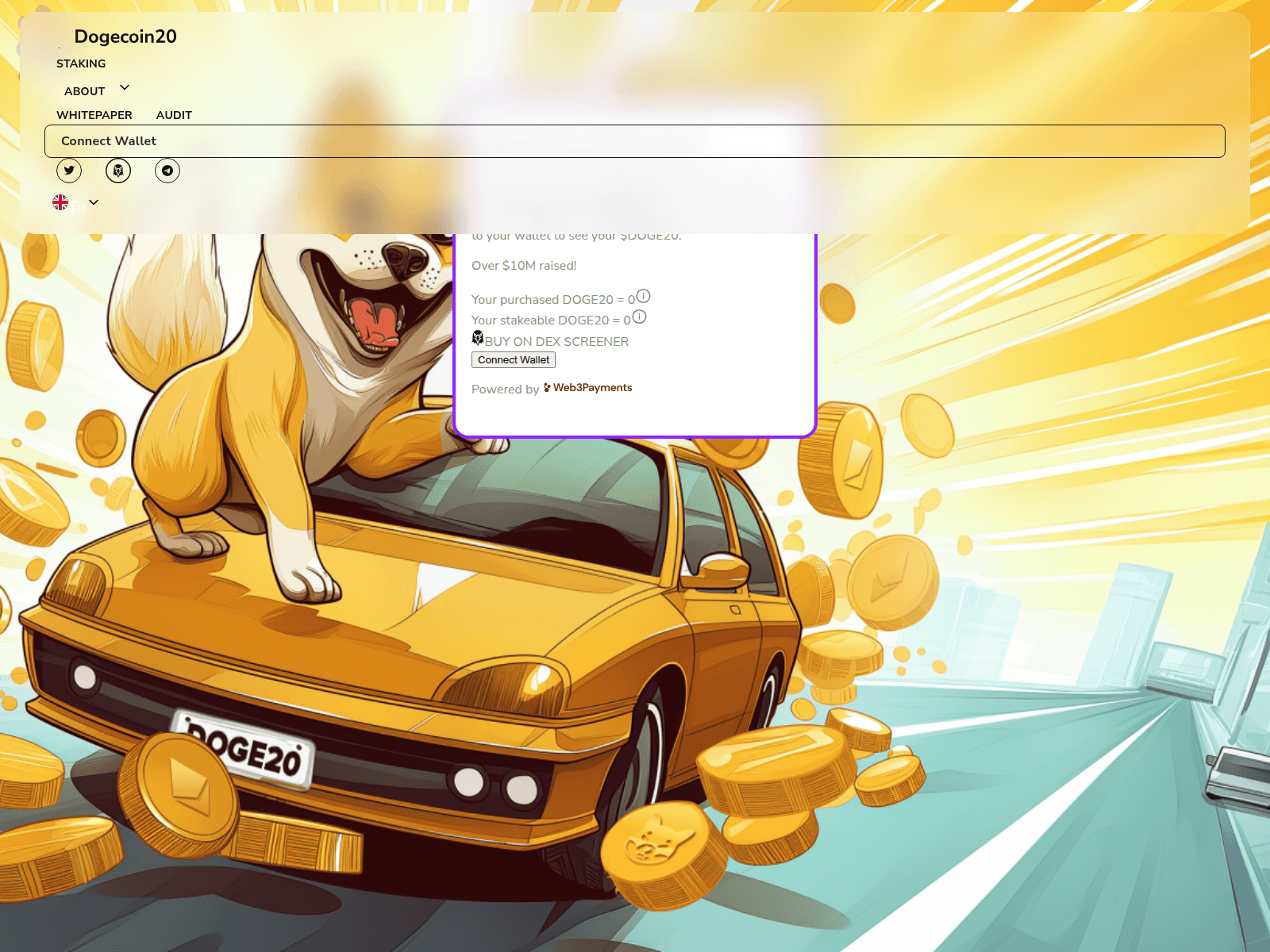 Screenshot of dogecoin20-iio.pages.dev